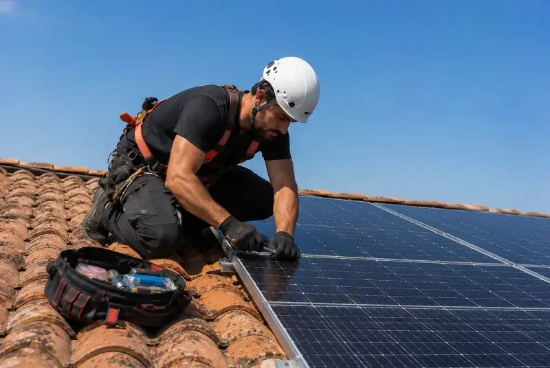 Maintenance et monitoring de panneaux solaires à Montrottier