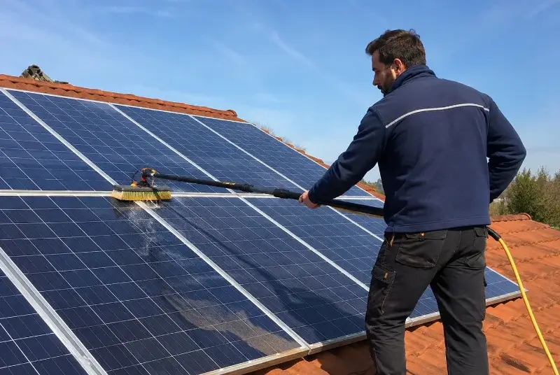 Nettoyage et entretien de panneaux solaires à Montrottier